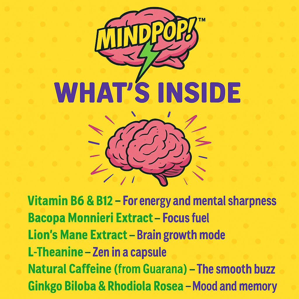 MindPop! Clear AF – For creators, thinkers & doers. Stay focused. Stay calm. Stay Clear AF.